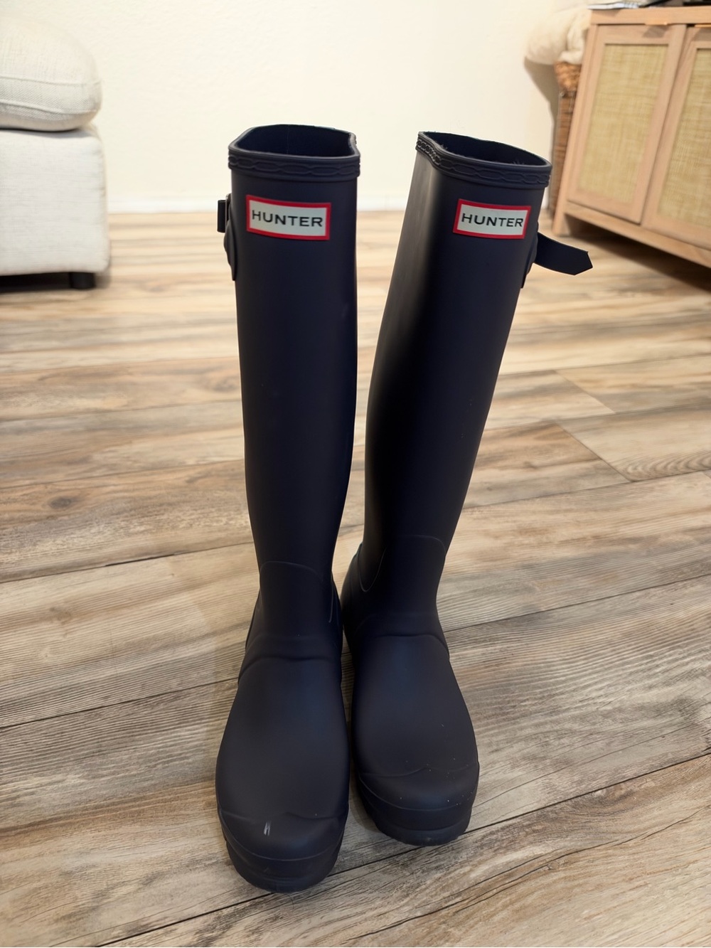 Hunter Black Tall Women's Rain Boots